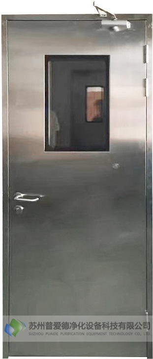 不鏽（xiù）鋼淨化（huà）鋼製門食品電子無塵車（chē）間門廠房密閉通道門潔淨室鋼（gāng）質門